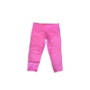 Lululemon Vintage Y2K 20" Pink Low Rise Crop Yoga Pants Size S